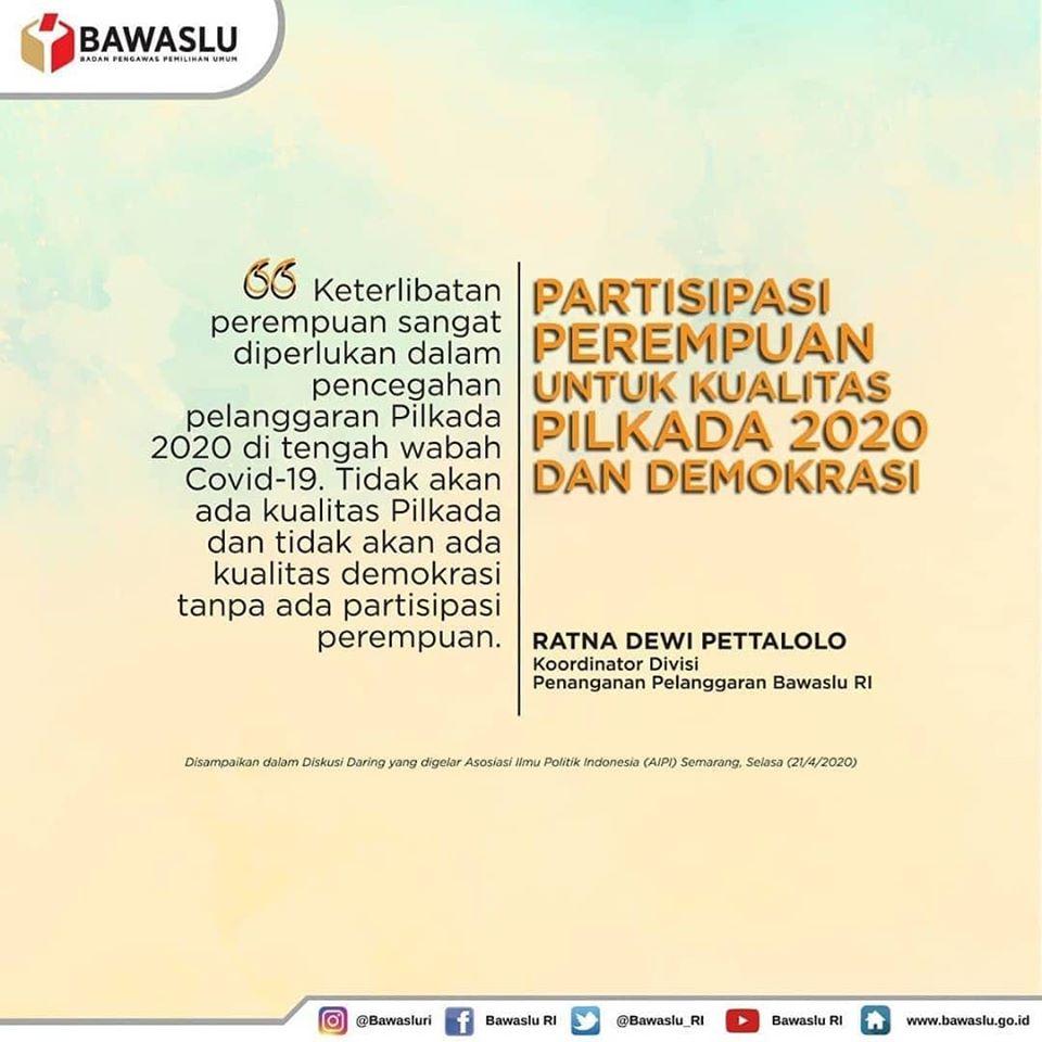PARTISIPASI PEREMPUAN UNTUK KUALITAS PILKADA 2020 DAN DEMOKRASI