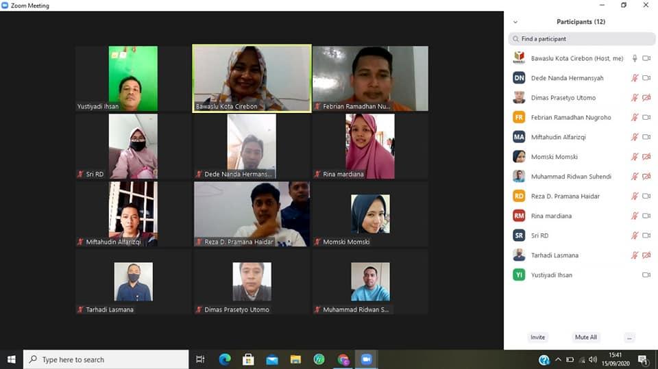 WORK FROM HOME BAWASLU KOTA CIREBON, 15 SEPTEMBER 2020