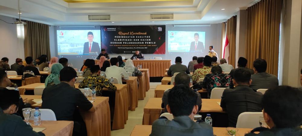 Rakor Peningkatan Kualitas Klarifikasi dan Kajian Dugaan Pelanggaran Pemilu