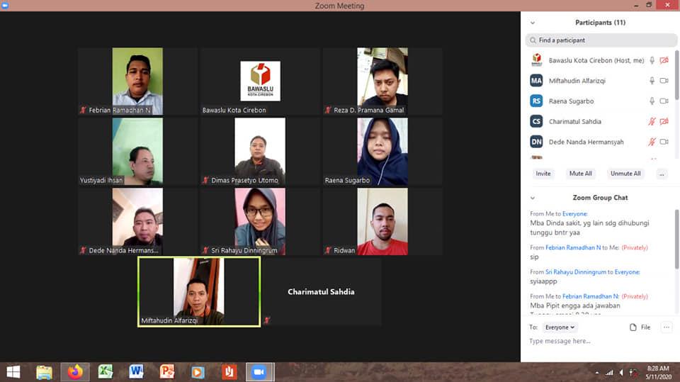 WORK FROM HOME BAWASLU KOTA CIREBON 11 MEI 2020