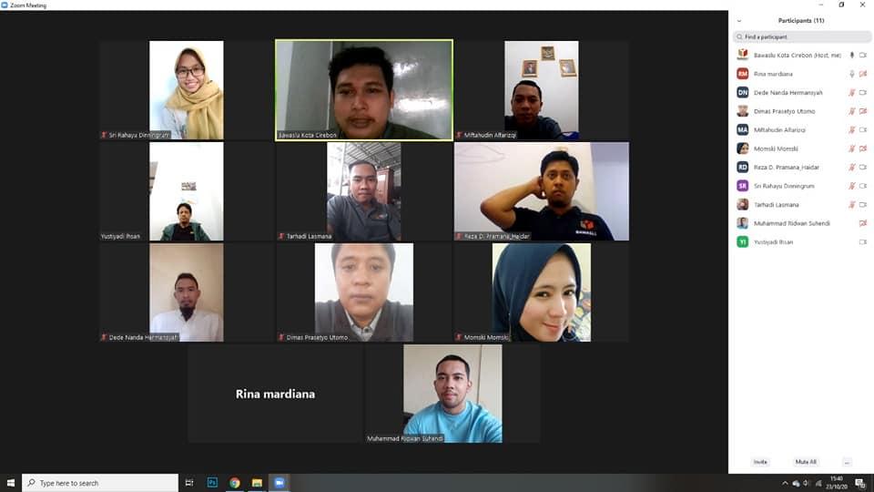 WORK FROM HOME BAWASLU KOTA CIREBON, 23 OKTOBER 2020