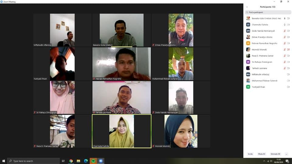 WORK FROM HOME BAWASLU KOTA CIREBON  6 AGUSTUS 2020