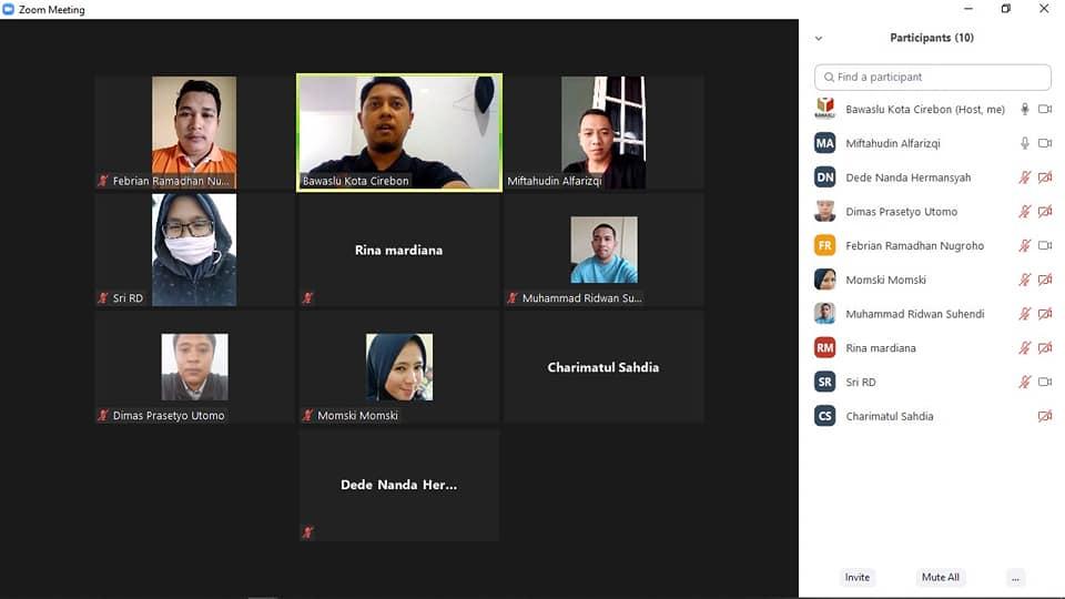 WORK FROM HOME BAWASLU KOTA CIREBON, 6 OKTOBER 2020