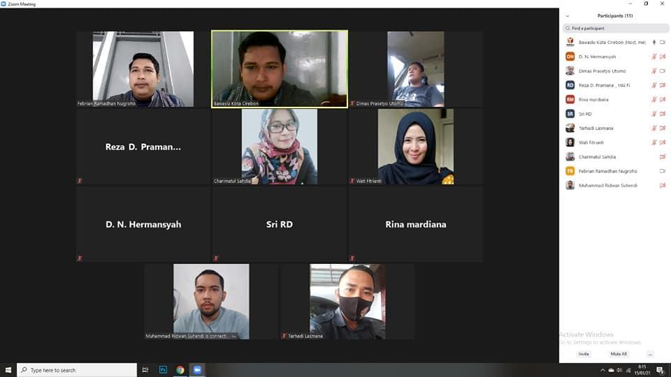 WORK FROM HOME BAWASLU KOTA CIREBON, 15 JANUARI 2021