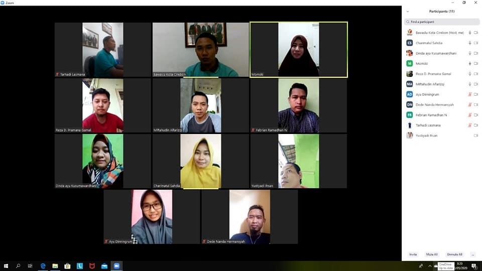 WORK FROM HOME BAWASLU KOTA CIREBON 8 MEI 2020