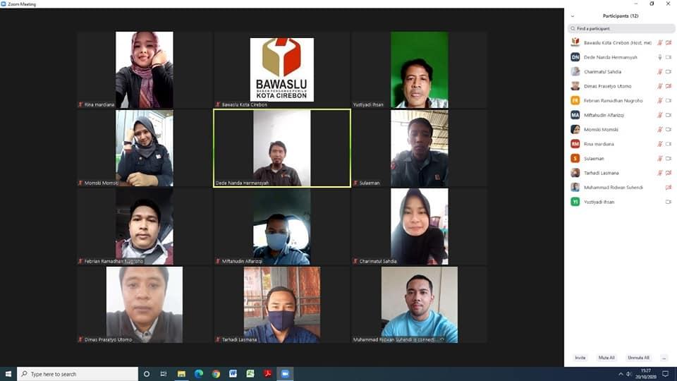 WORK FROM HOME BAWASLU KOTA CIREBON, 20 OKTOBER 2020