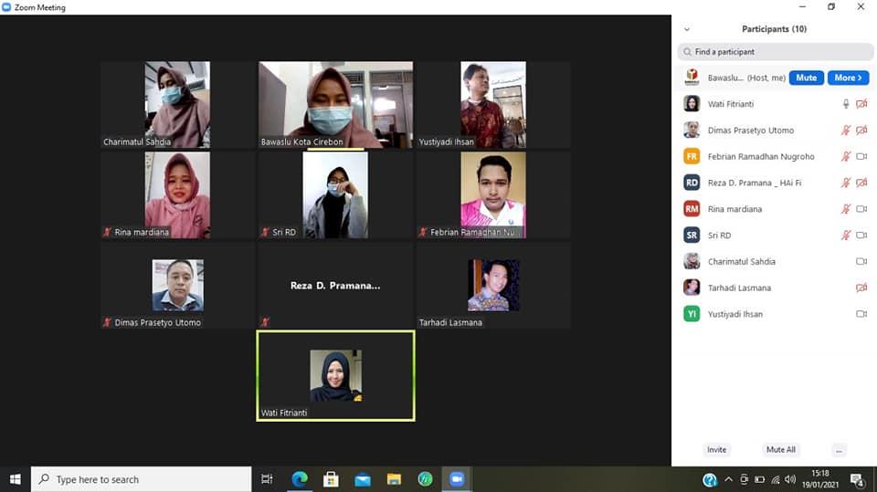WORK FROM HOME BAWASLU KOTA CIREBON, 8 JANUARI 2021