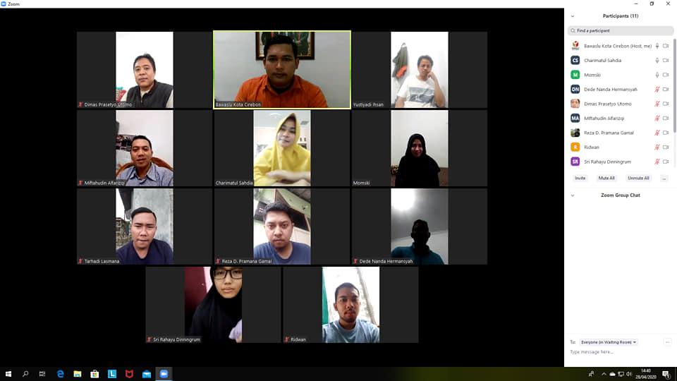 WORK FROM HOME BAWASLU KOTA CIREBON 28 APRIL 2020