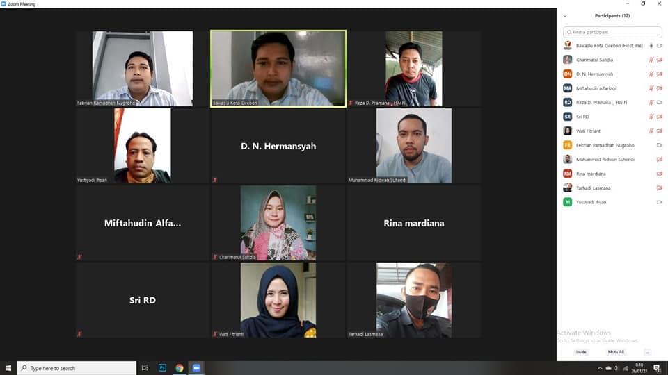 WORK FROM HOME BAWASLU KOTA CIREBON, 26 JANUARI 2021