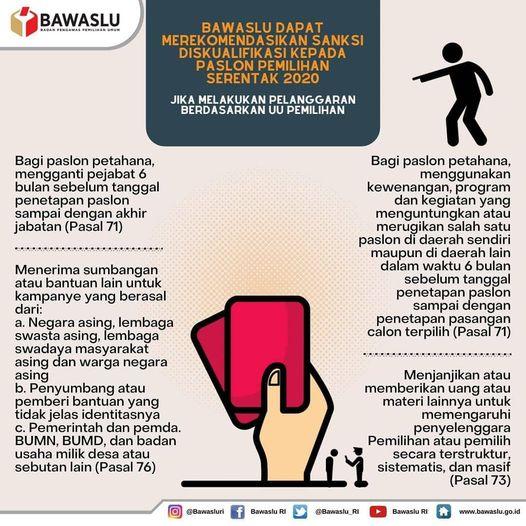 PELANGGARAN DENGAN SANKSI DISKUALIFIKASI