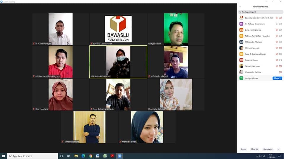 WORK FROM HOME BAWASLU KOTA CIREBON, 11 NOVEMBER 2020