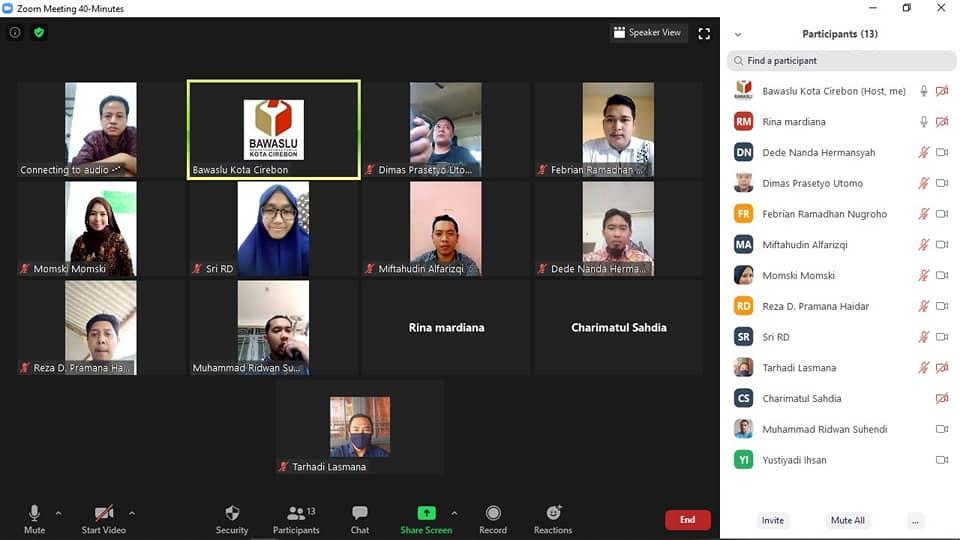 WORK FROM HOME BAWASLU KOTA CIREBON, 17 SEPTEMBER 2020