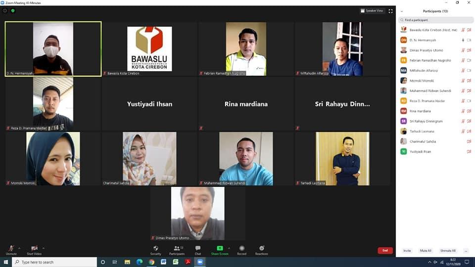 WORK FROM HOME BAWASLU KOTA CIREBON, 12 NOVEMBER 2020
