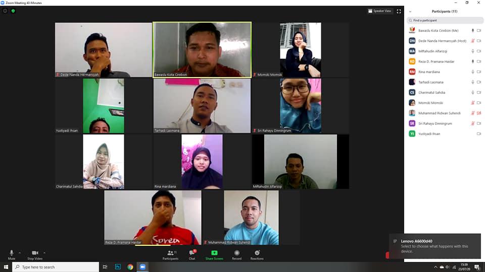 WORK FROM HOME BAWASLU KOTA CIREBON 23 JULI 2020