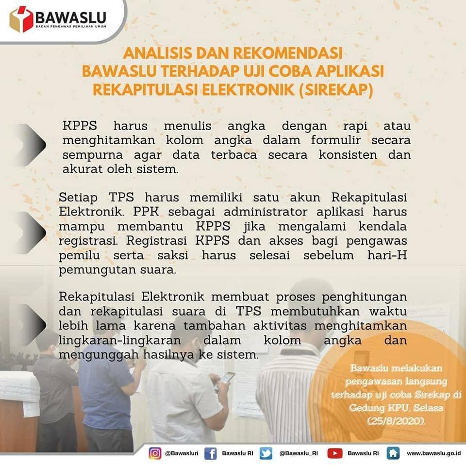 ANALISIS DAN REKOMENDASI BAWASLU TERHADAP UJI COBA SIREKAP (1)