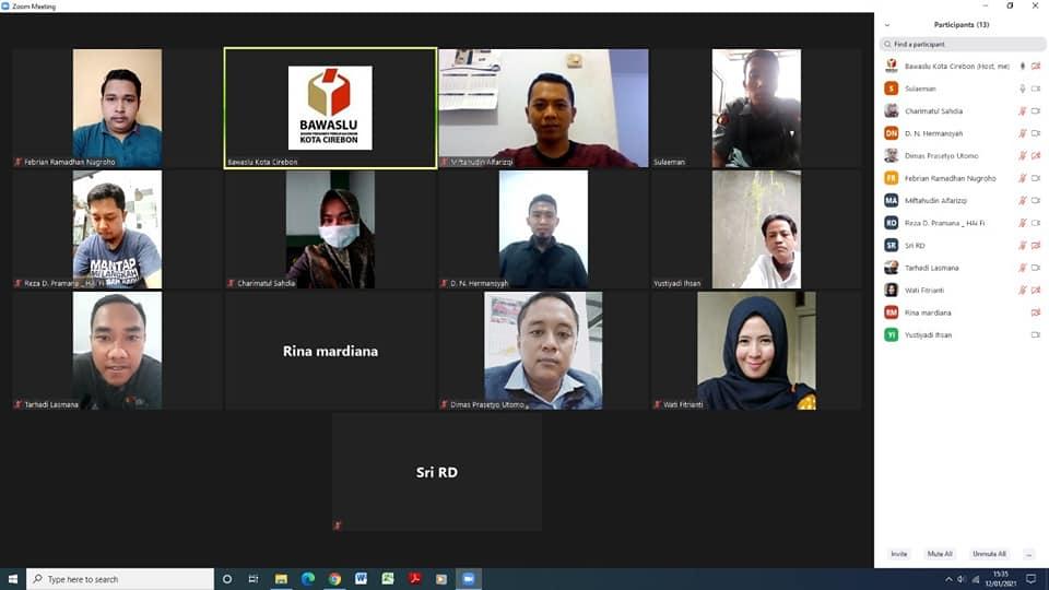 WORK FROM HOME BAWASLU KOTA CIREBON, 12 JANUARI 2021