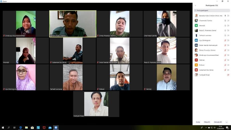 WORK FROM HOME BAWASLU KOTA CIREBON 21 APRIL 2020
