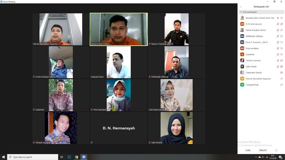 WORK FROM HOME BAWASLU KOTA CIREBON, 17 DESEMBER 2020