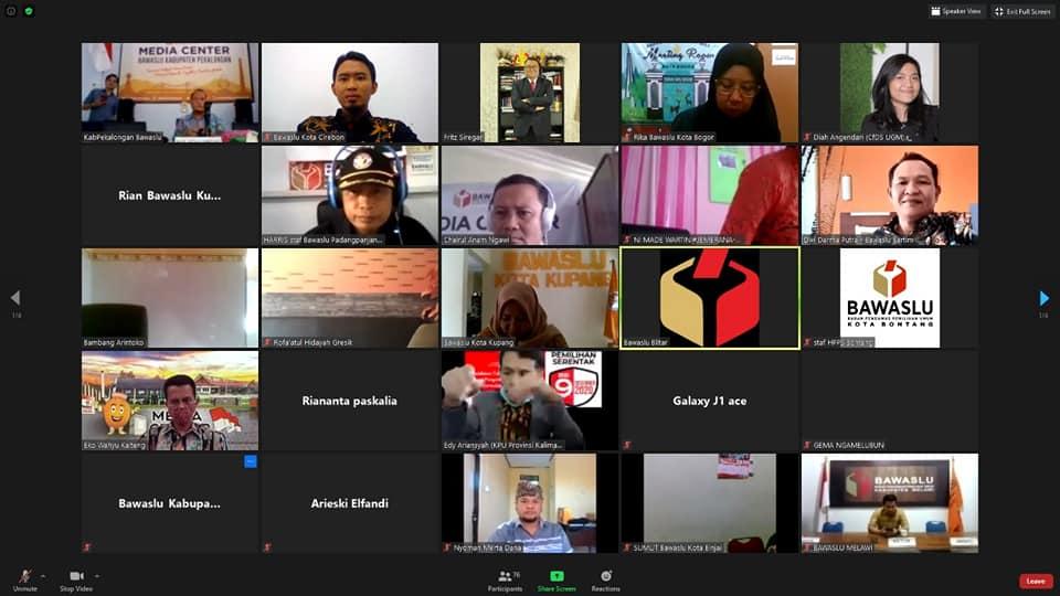 VIDEO CONFERENCE REKOMENDASI KEBIJAKAN MENGENAI REGULASI PEMILU DAN PILKADA DI INDONESIA TERKAIT KAMPANYE POLITIK DI MEDIA SOSIAL 