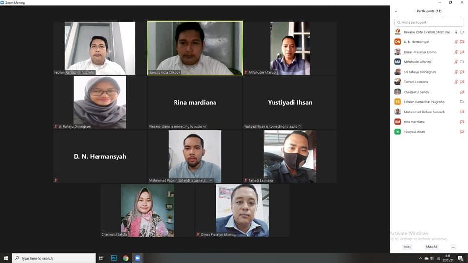 WORK FROM HOME BAWASLU KOTA CIREBON, 27 JANUARI 2021