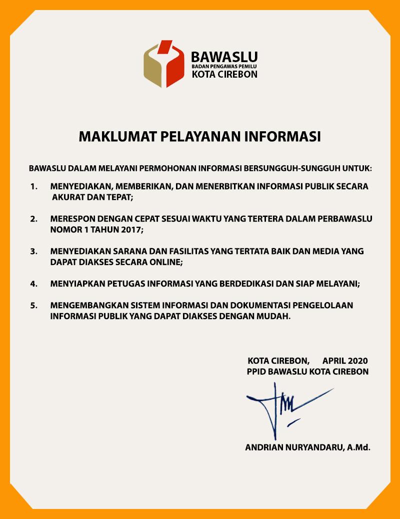 MAKLUMAT PELAYANAN INFORMASI