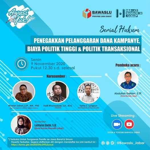 PENEGAKKAN PELANGGARAN DANA KAMPANYE, BIAYA POLITIK TINGGI DAN POLITIK TRANSAKSIONAL