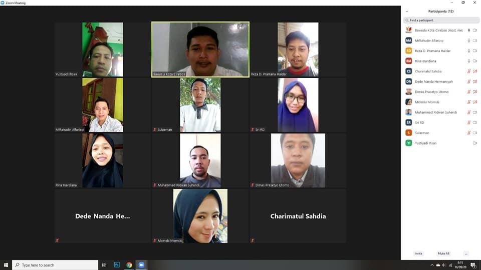 WORK FROM HOME BAWASLU KOTA CIREBON, 16 SEPTEMBER 2020