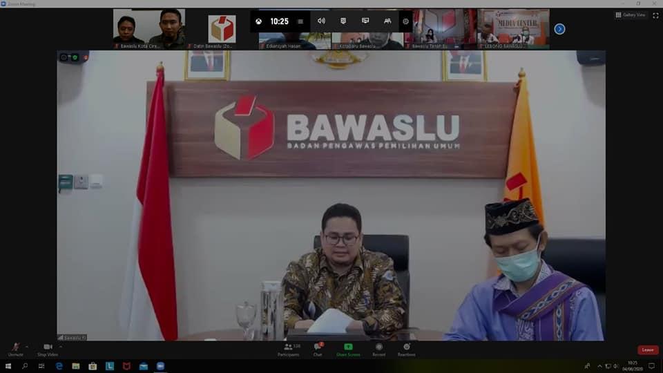 VIDEO CONFERENCE SILATURAHMI NASIONAL "MENAKAR EFEKTIVITAS PROSES PENYELESAIAN SENGKETA PEMILIHAN DI TENGAH WABAH COVID-19