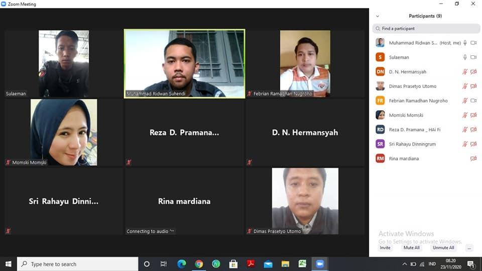 WORK FROM HOME BAWASLU KOTA CIREBON, 23 NOVEMBER 2020