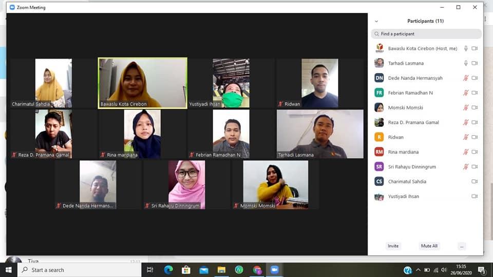 WORK FROM HOME BAWASLU KOTA CIREBON 19 JUNI 2020