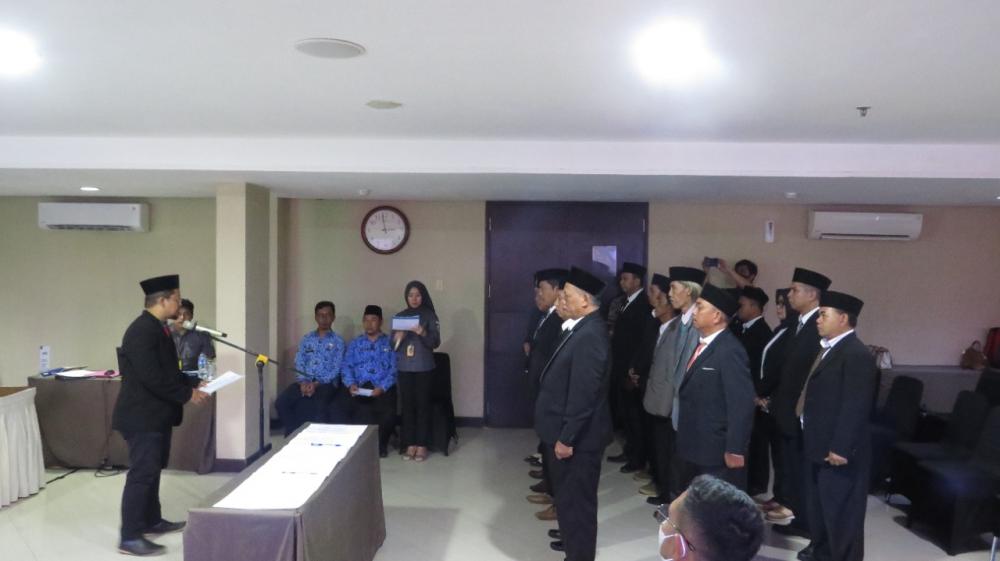 Pelantikan dan Bimbingan Teknis Panwaslu Kecamatan Pemilu 2024