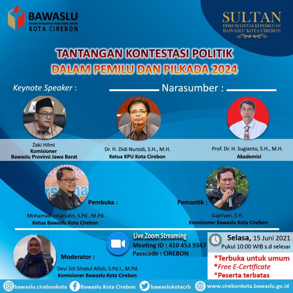 Selasa Nanti Bawaslu Gelar Webinar Sultan