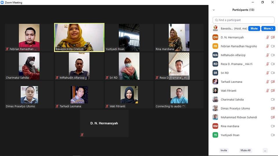WORK FROM HOME BAWASLU KOTA CIREBON, 7 JANUARI 2021