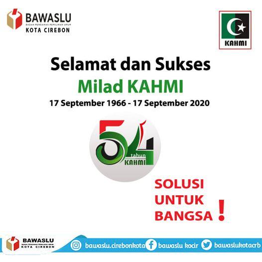 SELAMAT DAN SUKSES MILAD KAHMI