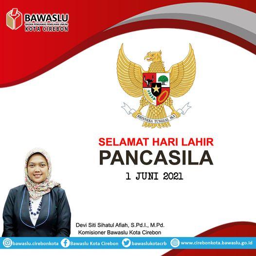 DEVI SITI SIHATUL AFIAH, S.Pd.I., M.Pd. MENGUCAPKAN SELAMAT HARI LAHIR PANCASILA