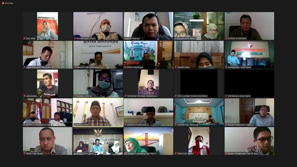 RAPAT DARING SOSIALISASI HASIL EVALUASI ZI BAWASLU TAHUN 2019 DAN RENCANA PENYUSUNAN ACTION PLAN SESI 2 JABAR