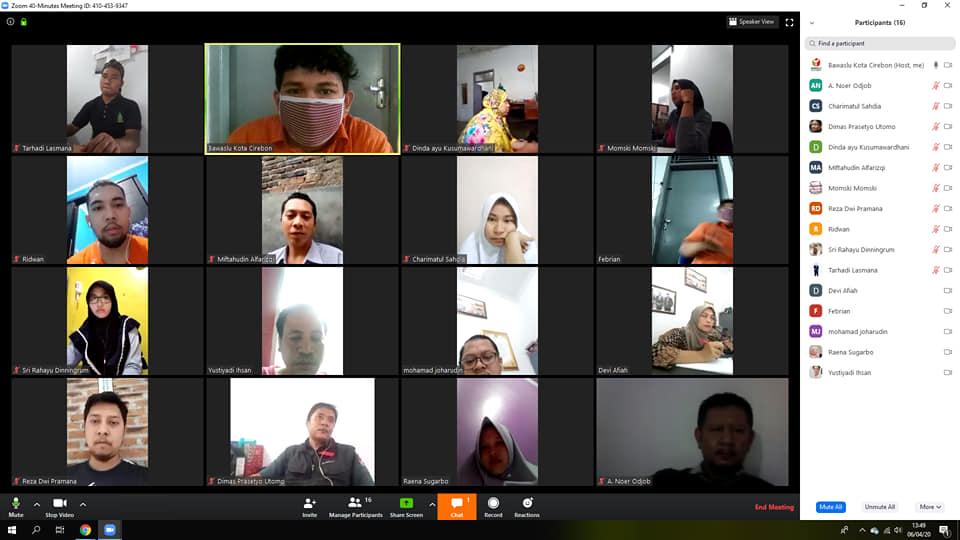 WORK FROM HOME BAWASLU KOTA CIREBON 6 APRIL 2020