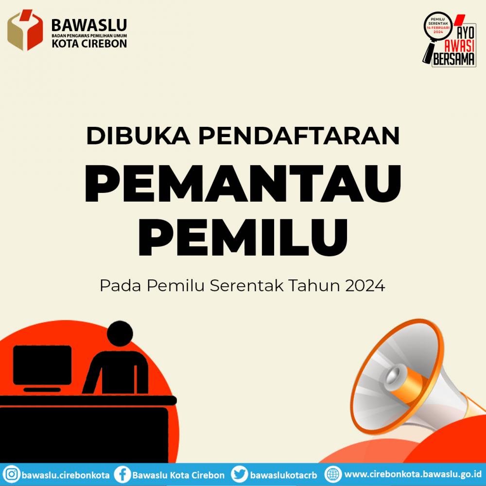 Dibuka Pendaftaran Pemantau Pemilu