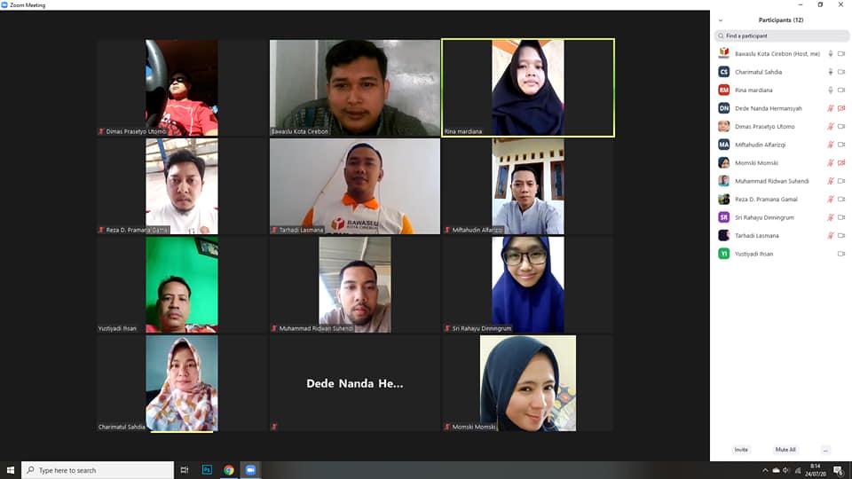 WORK FROM HOME BAWASLU KOTA CIREBON 24 JULI 2020