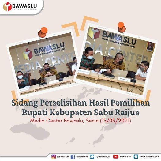 SIDANG PERSELISIHAN HASIL PEMILIHAN BUPATI KABUPATEN SABU RAIJUA