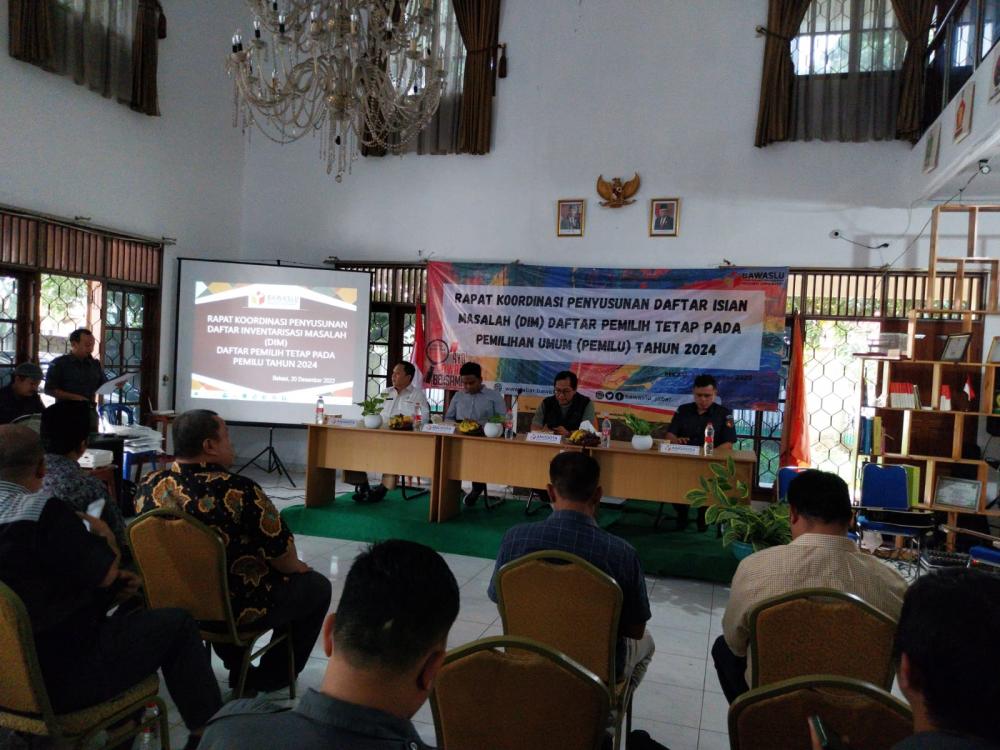 Penyusunan Daftar Isian Masalah DPT Pemilu 2024