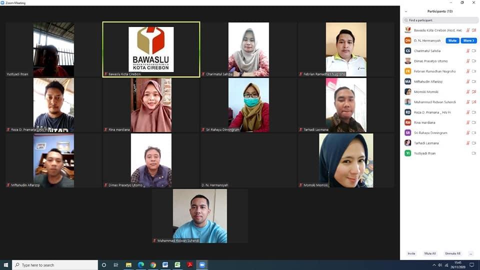 WORK FROM HOME BAWASLU KOTA CIREBON, 26 NOVEMBER 2020