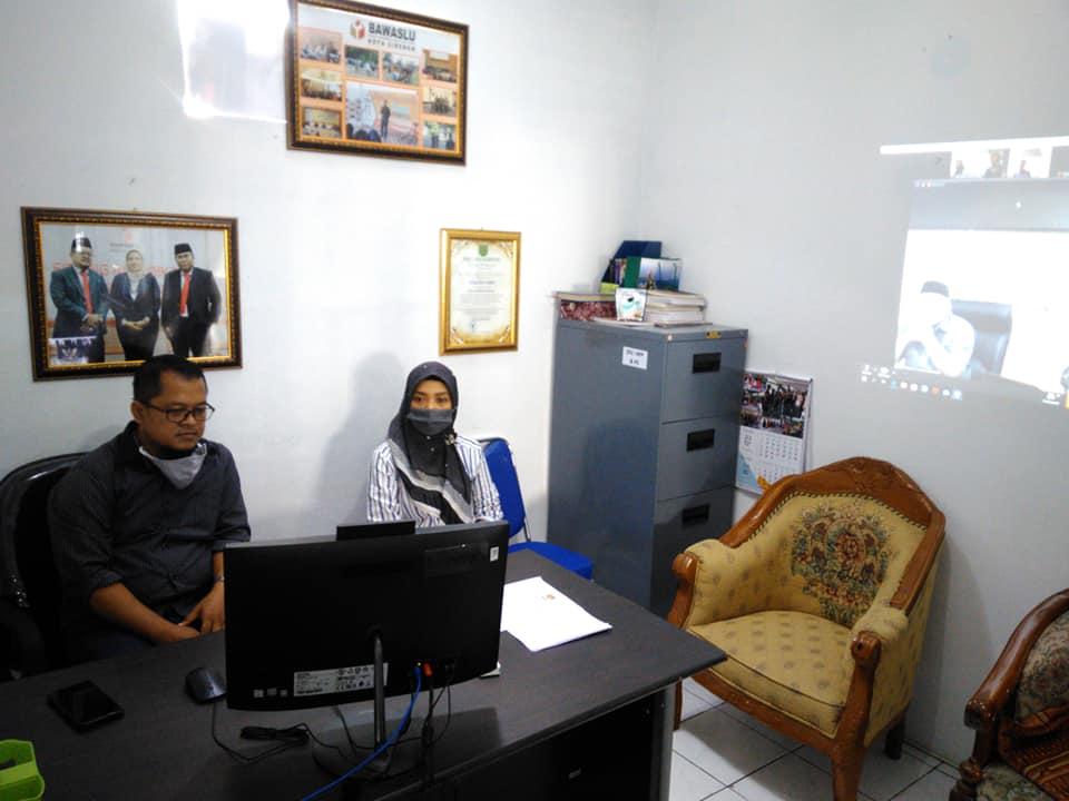 VIDEO CONFERENCE PERAN PENGAWAS PEMILU DITENGAH PANDEMI COVID-19