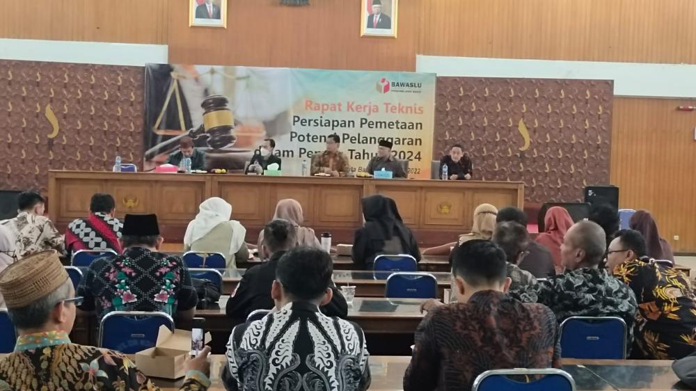 Rakernis Persiapan Pemetaan Potensi Pelanggaran dalam Pemilu Tahun 2024