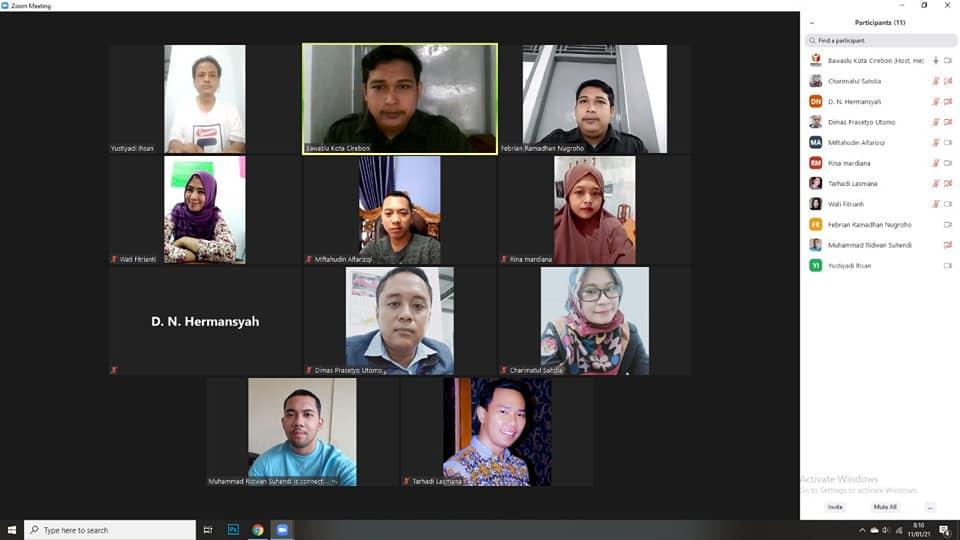 WORK FROM HOME BAWASLU KOTA CIREBON, 11 JANUARI 2021