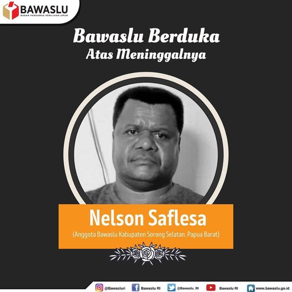 TURUT BERDUKA CITA ATAS MENINGGALNYA ANGGOTA BAWASLU KAB. SORONG SELATAN PAPUA BARAT