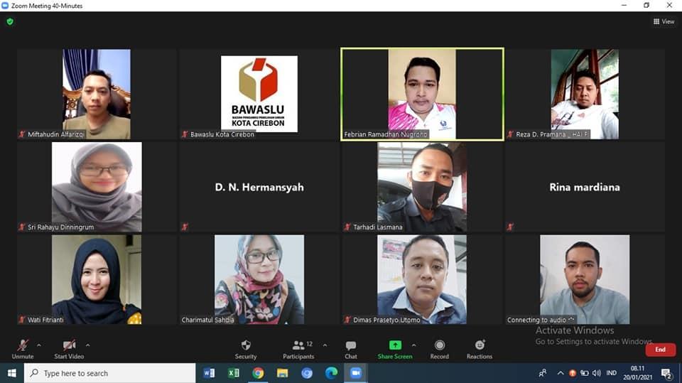 WORK FROM HOME BAWASLU KOTA CIREBON, 20 JANUARI 2021