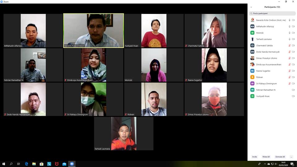 WORK FROM HOME BAWASLU KOTA CIREBON 5 MEI 2020