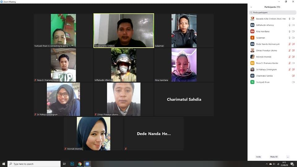 WORK FROM HOME BAWASLU KOTA CIREBON,  22 SEPTEMBER 2020