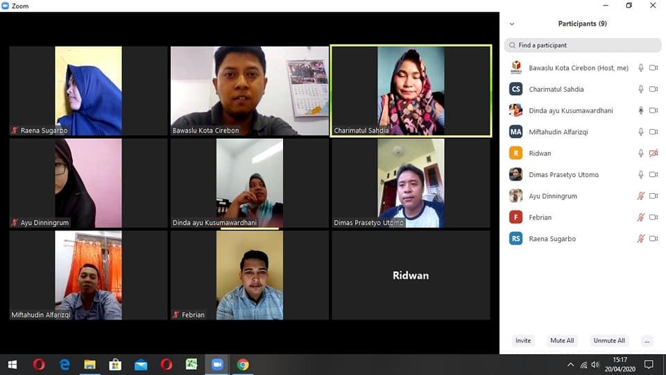 WORK FROM HOME BAWASLU KOTA CIREBON 20 APRIL 2020
